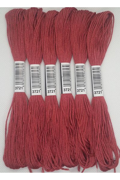 ALMİŞ 6 Pieces Single Color Etamine Cross Stitch Bracelet Brazilian Embroidery Thread 8-3713