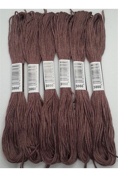 ALMİŞ 6 Pieces Single Color Etamine Cross Stitch Bracelet Brazilian Embroidery Thread 10-3865