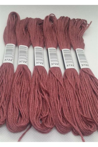 ALMİŞ 6 Pieces Single Color Etamine Cross Stitch Bracelet Brazilian Embroidery Thread 8-3713