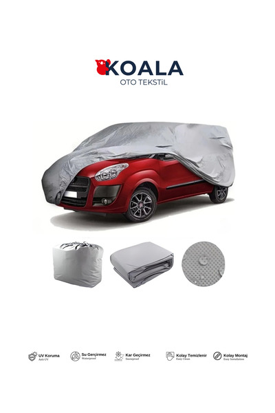 KoalaOtoTekstil Tüm Hafif Ticari Araçlara Uyumlu Araba Brandası Su Geçirmez O...