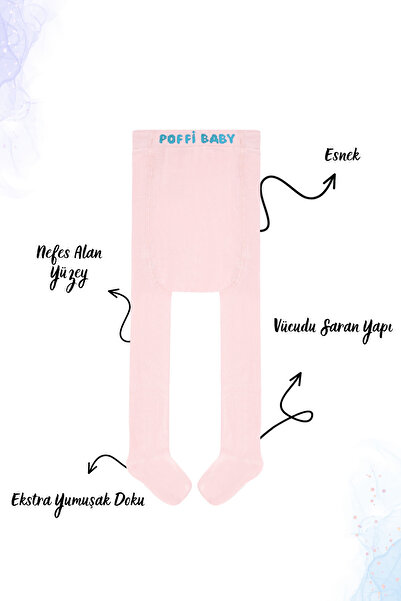 poffibaby Organik pamuk yenidoğan bebek külotlu çorap