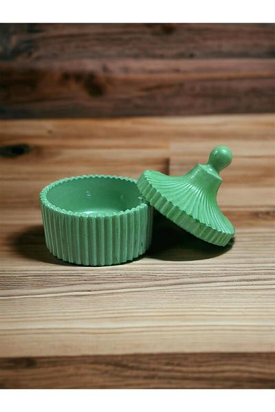 aralmini Bernamiofficial Special Handmade Covered Ceramic Sugar Bowl Turkish Delight Bowl Jewelry Organizer Candle Holder