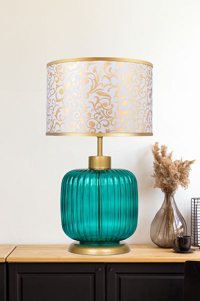 MINIMAL ETICARET VE BILGI TEKNOLOJILERI Intense Transparent Bondi Green Glass Lampshade