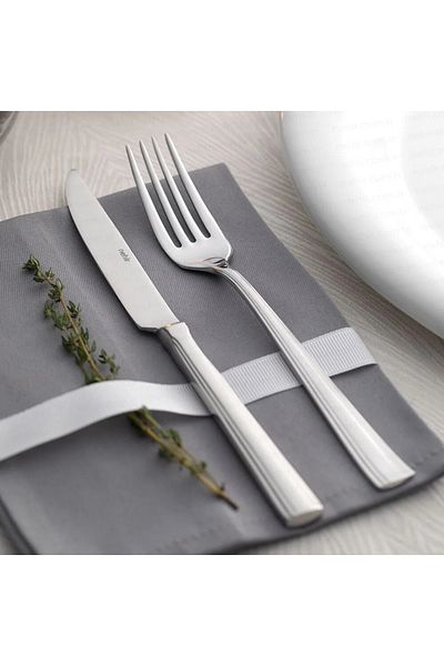 Nehir Katre Plain 36 Piece Cardboard Boxed Fork Spoon Knife Set 18-10 304 1stQuality