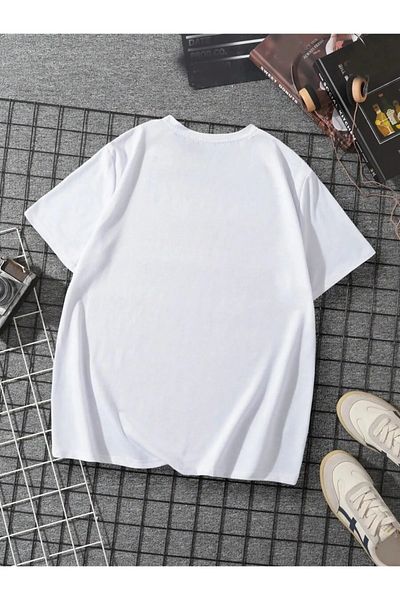 AMMA Μπλουζάκι Unisex White Energy Printed 100% Cotton Premium Fabric