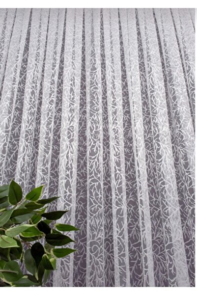 Karesi READY TO USE OLIVE DALI THICK PLEATED 1X3 TULLE CURTAIN