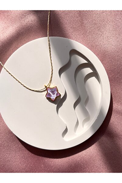 Claritas Takı Kadın Altın Kaplama, Çelik, Efektli Yıldız Kolye