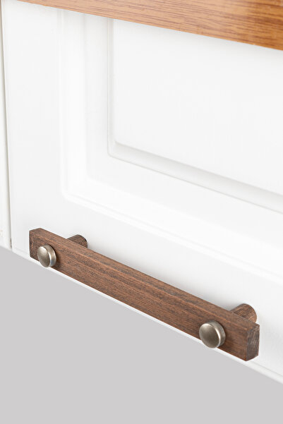 ARTI WOODS Dolap Kulpu, 192 Mm, (19,2 CM), Mutfak Dolap Kulplari, Ahşap Kulp,...
