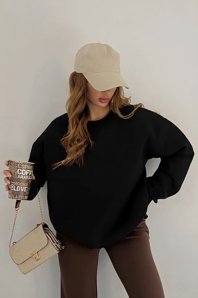 Modern Moda New Season Oversize Large Thick Cotton Sweatshirt