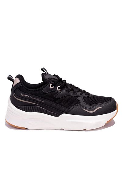 Kinetix Prestige Tx w Black White Orthopedic Casual Women's Sports Shoes