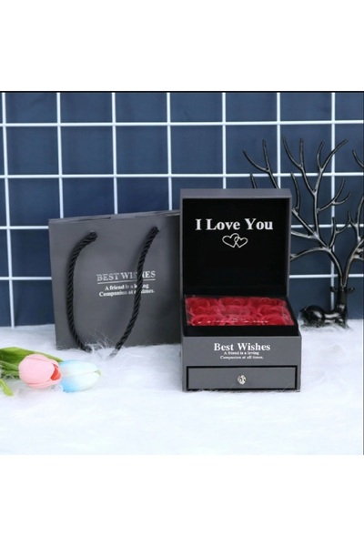 hediyeconcepti Sevgiliye Hediye Kadınlar Gününe Özel I love You Konseptli Gül...