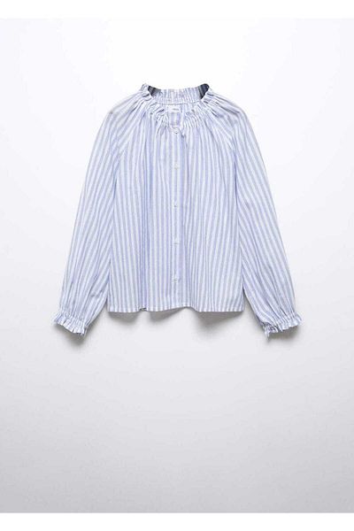 MANGO Kids Blue Blouse Pentru Copii