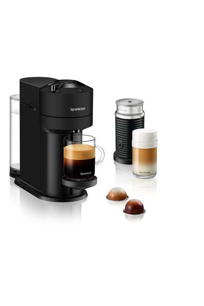 Nespresso Vertuo Next Mat Siyah Kahve Makinesi Ve Süt Köpürtücü Aksesuar