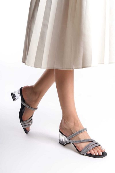İDOL SHOES ΓΥΝΑΙΚΕΙΕΣ ΠΑΝΤΟΦΛΕΣ ΠΕΤΡΑΣ ΜΕ ΔΙΑΦΑΝΕΣ ΤΑΚΟΥΝΑ