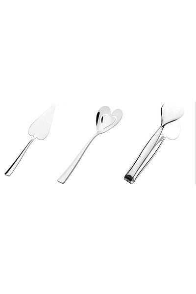 Nehir can & canan service set 3 piece service spoon shovel tongs set