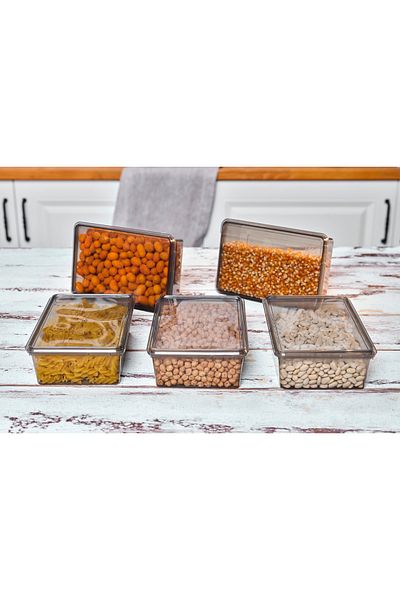 SUPERPUP Storage Container 20 Pieces 1 Lt ANTHRACITE Freezer, refrigerator, spacer, toy, food, coffee, supply box, food