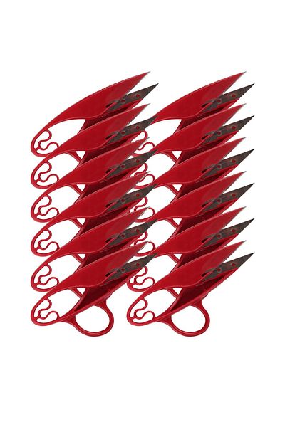 hodbehod Finger Protection Tailor Textile Yarn Cleaning Scissors 12 Pieces