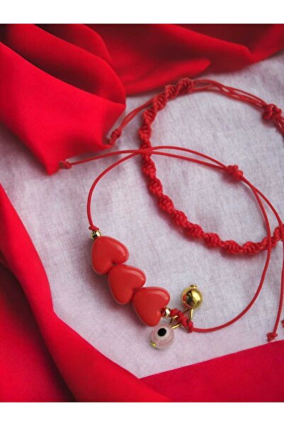 nasclaycollection هدية صديق صديق عاشق سوار القلب 2 قطعة سوار