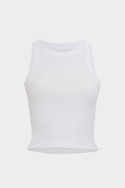 Açelya Okcu Halter Collar Cotton Slim Fit Premium Women's Tank Top