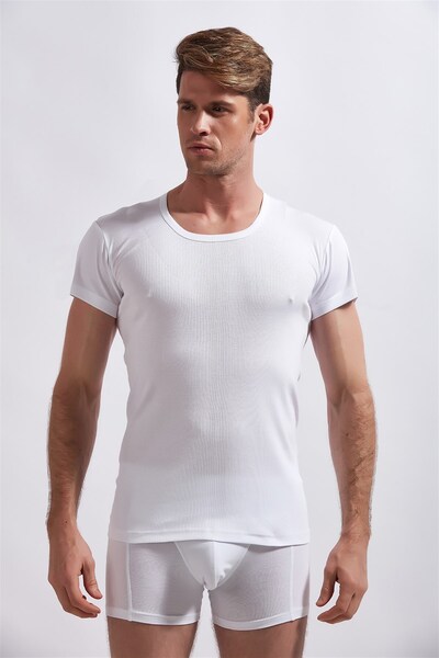 josejuan Tricou pentru bărbați, cu gât rotund, cu jumătate de mânecă, 100% bumbac 3205