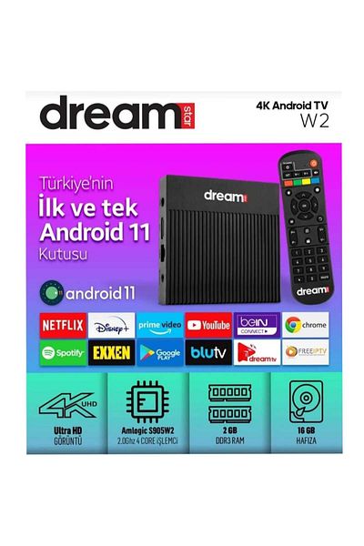 Dreamstar W2 4k Android TV BOX Ultra HD