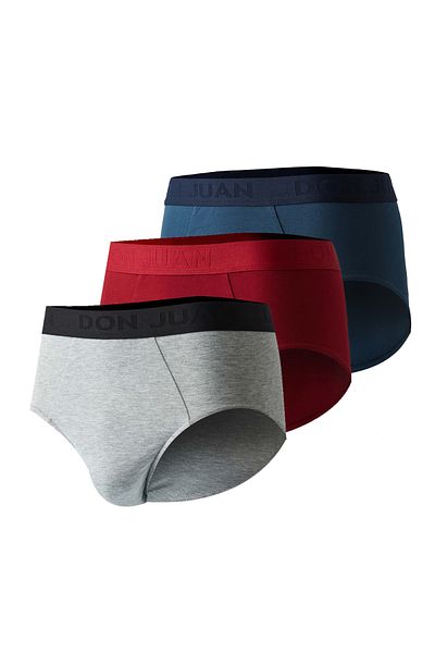 josejuan Set de 3 chiloți pentru bărbați - scris, cauciuc, lycra 1102