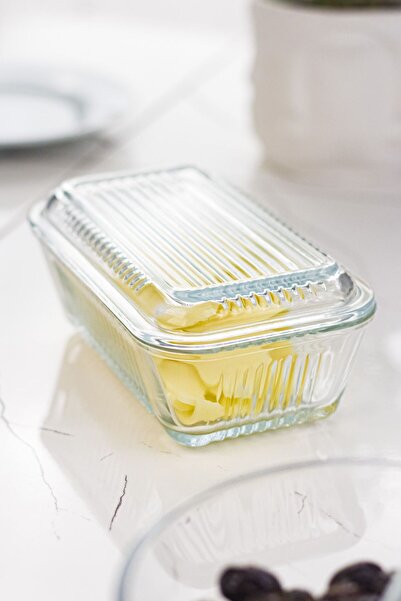 Genel Markalar Paşabahçe Tereyağlık Kahvaltılık Cam Saklama Kabı