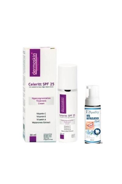 Dermoskin Celeritt SPF 25 Leke Karşıtı Bakım Kremi 30 ml - Diş Beyazlatıcı Kö...