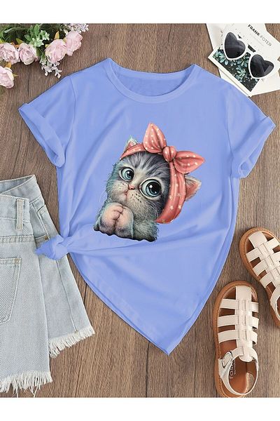 BENROMA 1 tricou este un cadou pentru achiziții de 6 și mai sus în coș - tricou pentru copii cu imprimeu de pisici