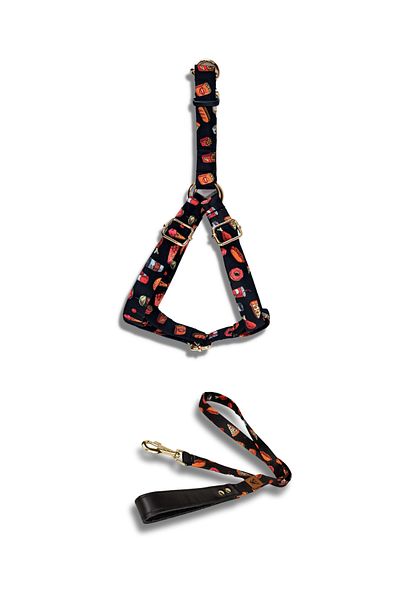 UTDpet Fastfood Dog Chest Collar and Travel Dispatch Strap Set