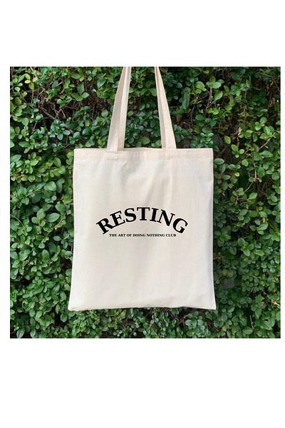 Cemira Odihna, arta de a nu face nimic Club Design Tote Bag Geantă din stofa