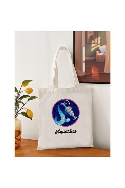 Cemira Geantă de tote Zodiac Varsator Geantă de stofa