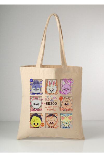 Cemira Stray Kids Skzoo Tote Bag Bez Çanta