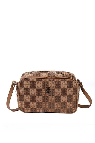 Pierre Cardin Καφέ γυναικεία τσάντα χιαστί 05pc23y346-dmk