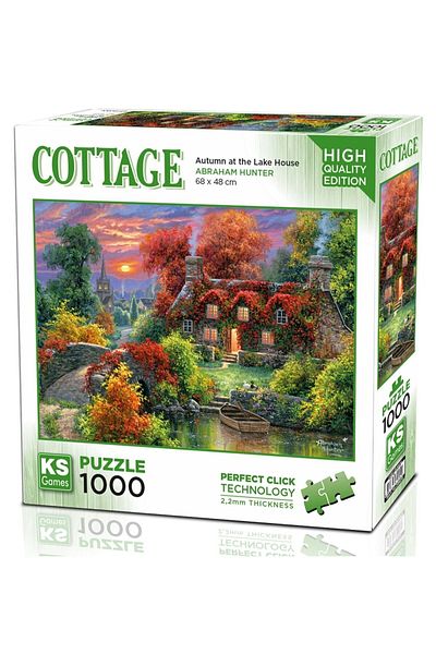 Ks Games 1000 Piece Autumn Puzzle in Lake House
