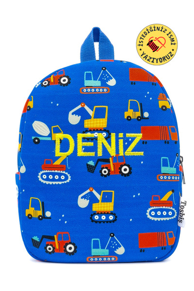 Tosbiş [ Kişiye Özel Isimli] Grayder 0-8 Yaş Çocuk Sırt Çantası, Kreş - Anaok...