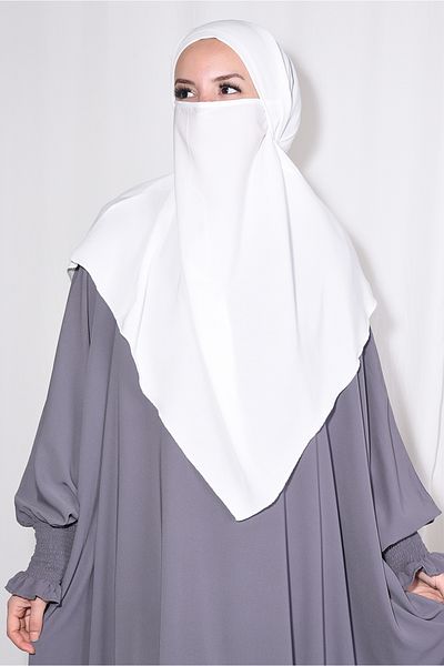 Ns nowascarf Medina Silk Medium Size Veiled Souffle Khimar