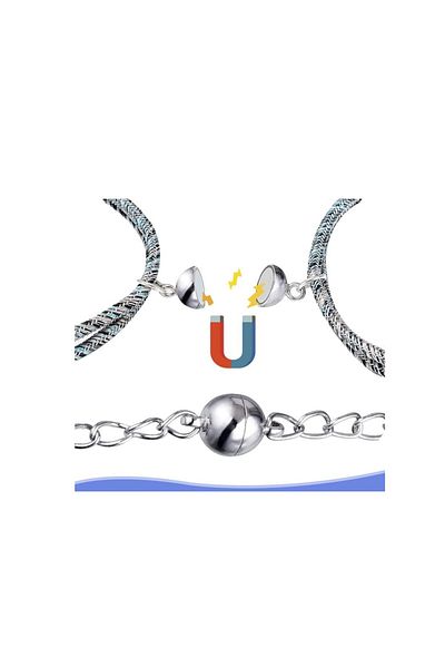 Hdg 20 pairs Magnet Ball Clip Jewelry Bracelet End Necklace Jewelry Closing end 8 mm diameter