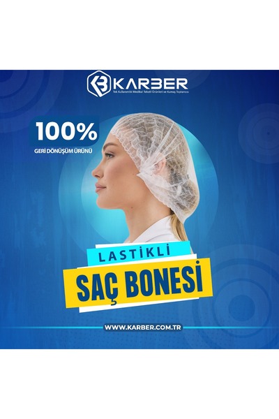 Kaliteli Tek Kullanımlık Beyaz Bone Kalın Dikişli 1000adet
