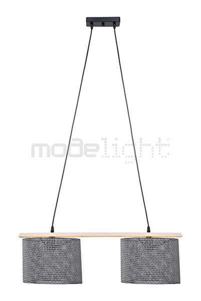 Modelight ZİGANA 2Lİ AVİZE NATUREL-SİYAH ARTI DESENLİ YEMEK ODASI YATAK ODASI OTURMA ODASI SALON