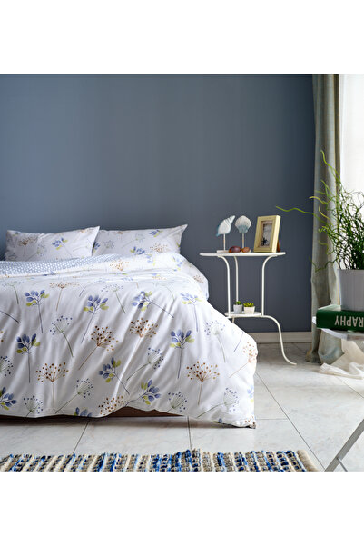 Doqu Home Flourish Easy Cotton Tek King Size Nevresim Takımı - Krem
