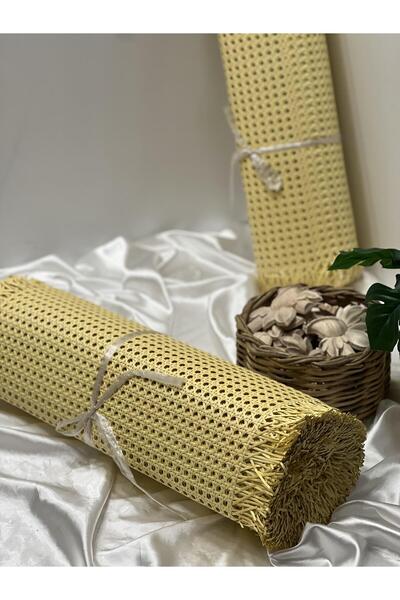 Genel Markalar Pvc Plastik Örme Sarı Dekoratif Hasır Hazeran 75 Cm