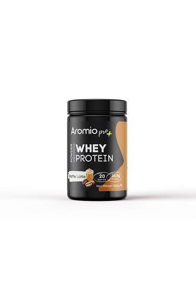 Aromio Pro Whey Protein - Caffe Latte Powder 20 Servings 580g