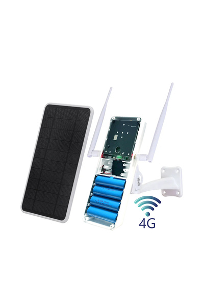 yoosee Güneş panelli 4G Sim Kart ile birden çok güvenlik kamerasına internet ...