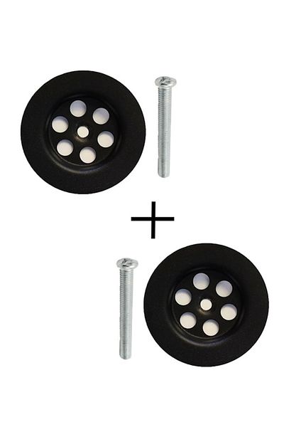 FAWER Faucet & Shower Black Sink Strainer Set of 2 - 510B2