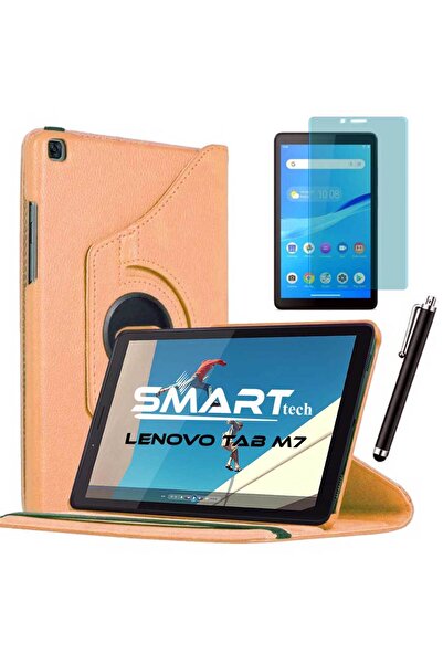 Smart Tech Lenovo Tab M7 Uyumlu 7 inç Standlı Tablet Kılıfı Ekran Koruyucu Ka...