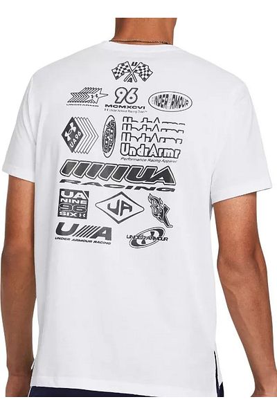 Under Armour Tricou Beyaz Erkek 1383233-100 UA Run Anywhere SS