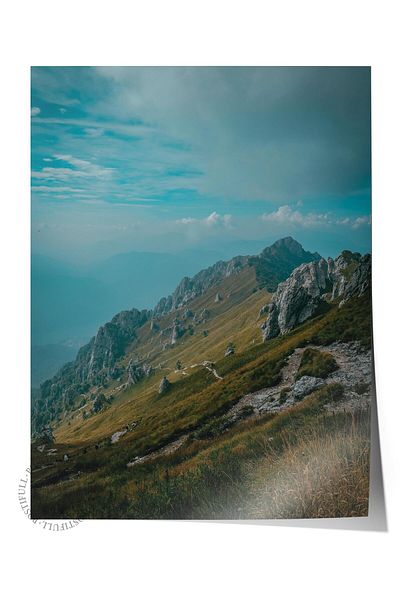 Postifull Mountain No:41 - Αφίσα με τυπωμένη φωτογραφία χωρίς πλαίσιο, διακόσμηση τοίχου σαλονιού, κουζίνας, σαλονιού και αίθουσας