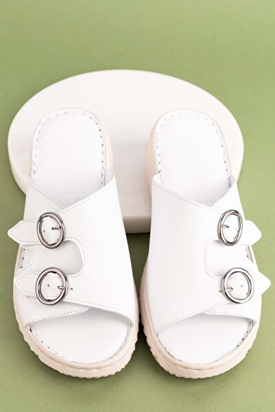 Gondol Hakiki Deri Anatomik Yumuşak Taban Terlik Irm.71