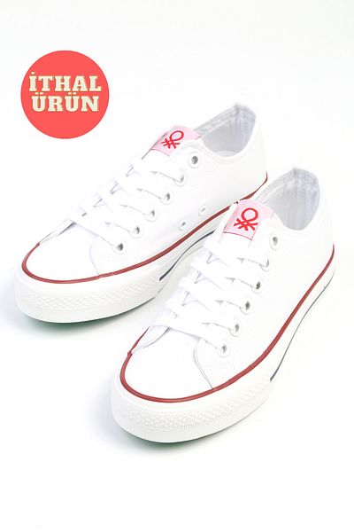 Benetton ® |    IMPORT Pantofi sport alb pentru femei